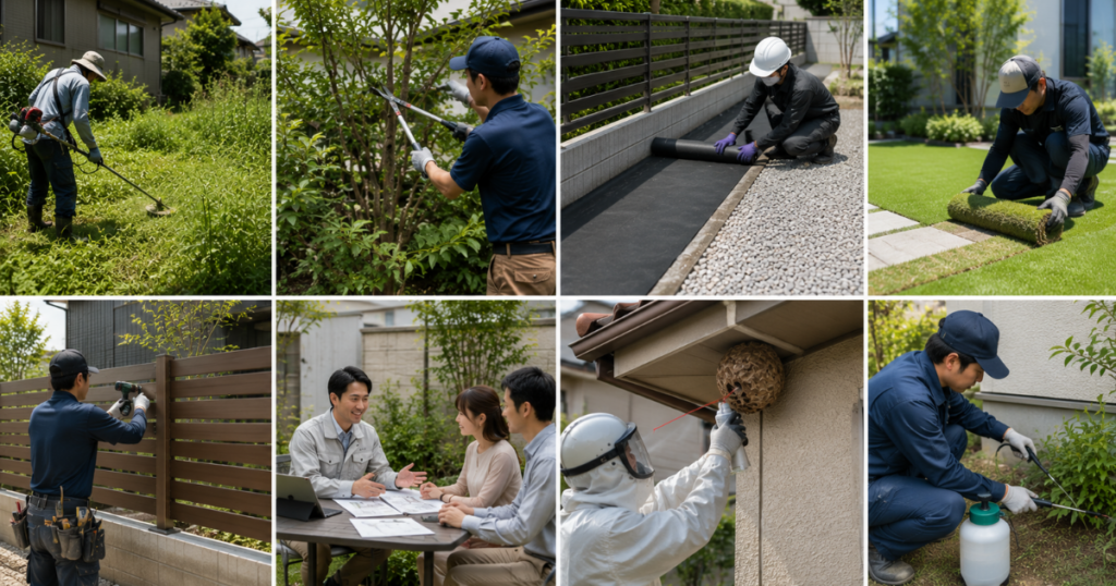 庭の悩み別おすすめサービスを比較