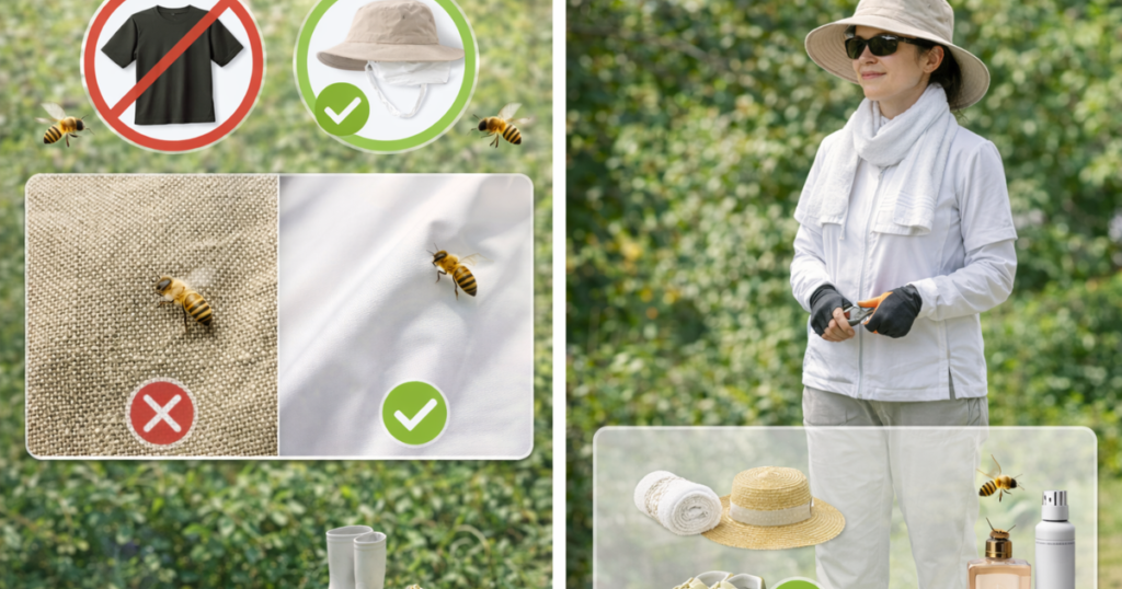 蜂に刺されない服装のコツ