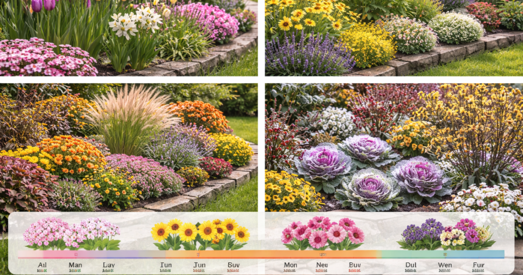 一年中咲かせる「季節リレー」の組み方