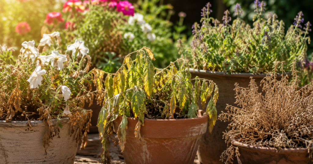 夏のガーデニングで植物が枯れる主な原因