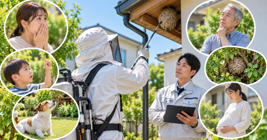 こんな人は蜂の巣駆除業者への相談がおすすめ