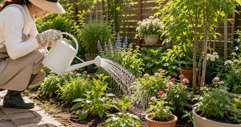 植物を暑さから守る水やりのコツ