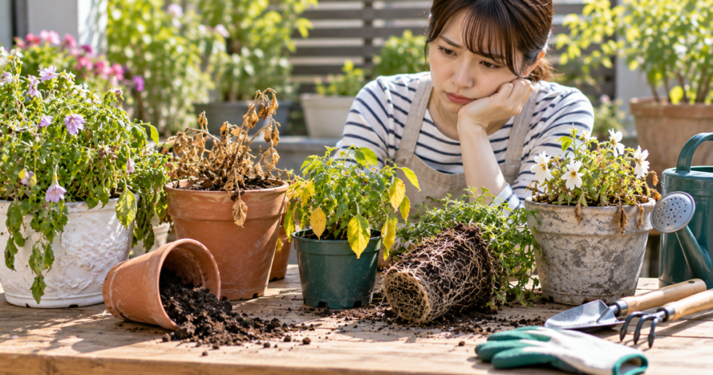 始める前に知っておきたい鉢植えのデメリット