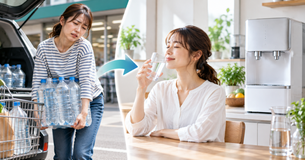 「もう水を買って運ぶ生活が面倒…」という方へ