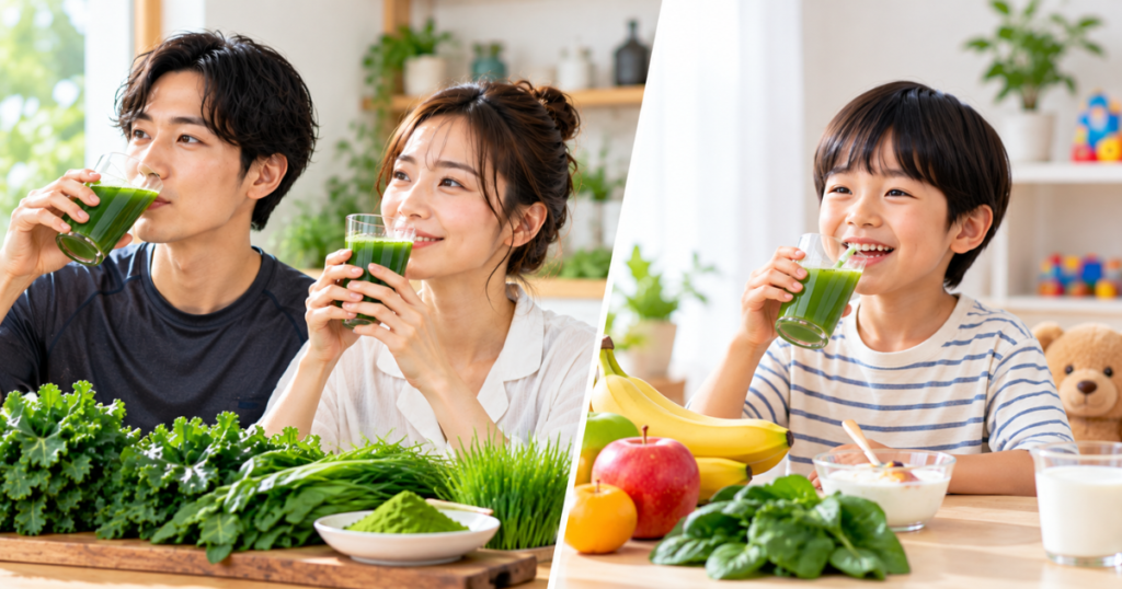 大人向け・子ども向け青汁は何が違う？