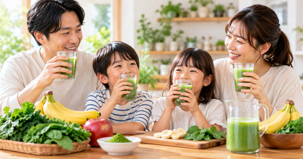 家族で飲みやすい青汁を探しているなら「こどもバナナ青汁」という選択肢も