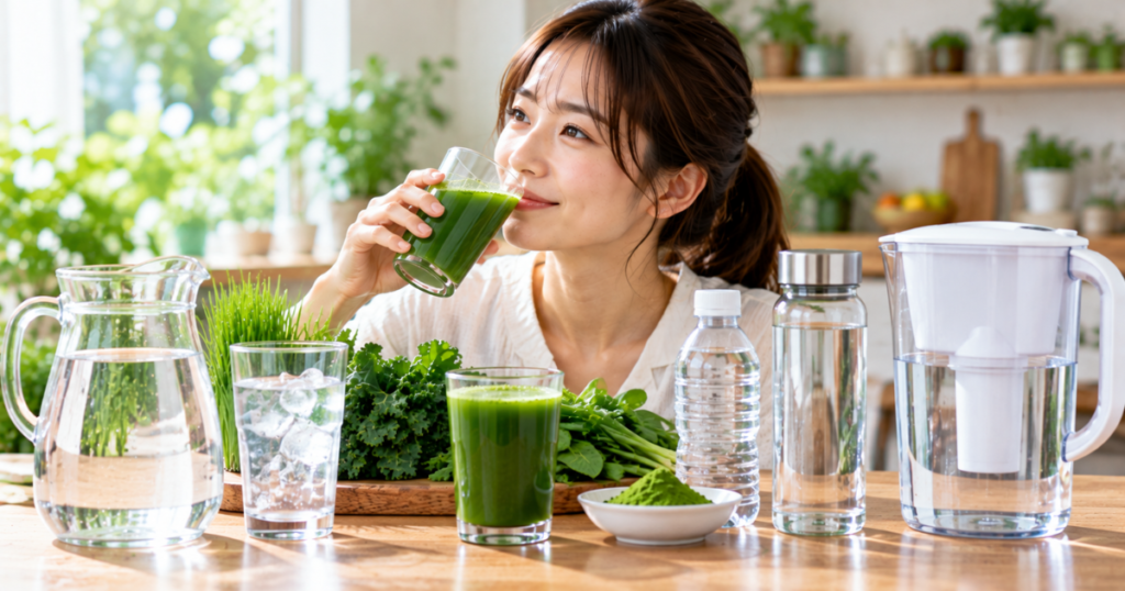 青汁を続けるなら「水」にこだわる方法もある