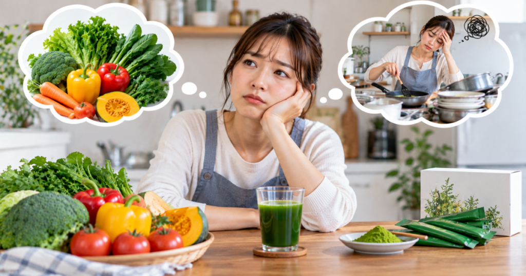 「野菜不足が気になるけれど、料理を増やすのは大変」という方へ