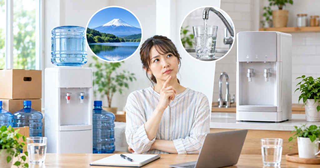 【比較表】浄水型と宅配型は結局どっちがおすすめ?
