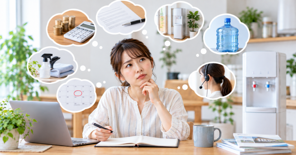 ウォーターサーバーを契約する前に確認したい7つの注意点