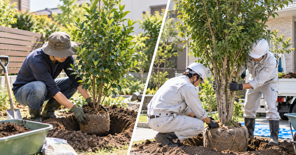 常緑樹の植え付けはDIYと業者依頼のどちらがおすすめ?