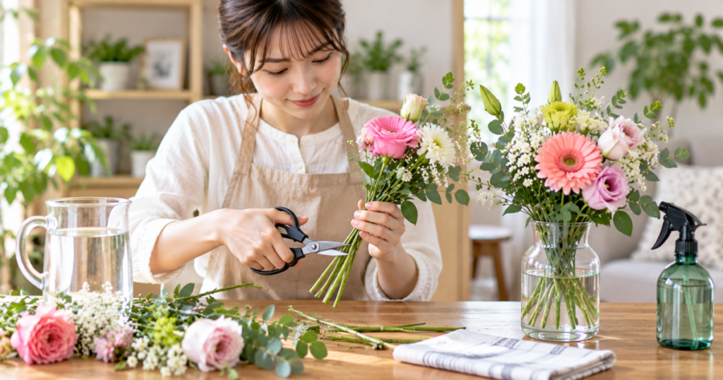 届いた花を長持ちさせる5つのコツ
