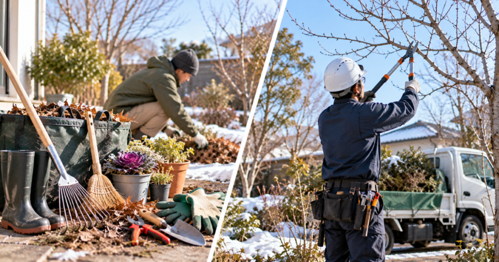 冬の庭手入れはDIYと業者依頼のどちらがおすすめ？