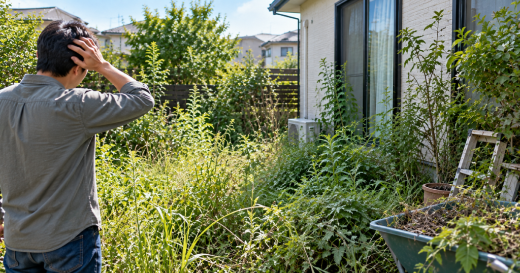 「防犯対策したいけれど、庭が荒れすぎている…」という方へ