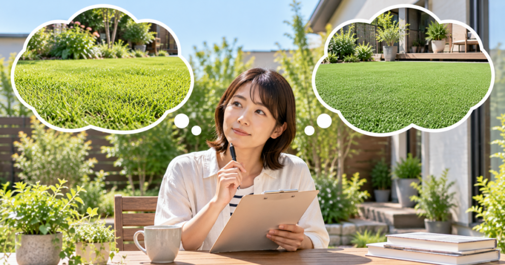 天然芝と人工芝で迷ったときの簡単チェック