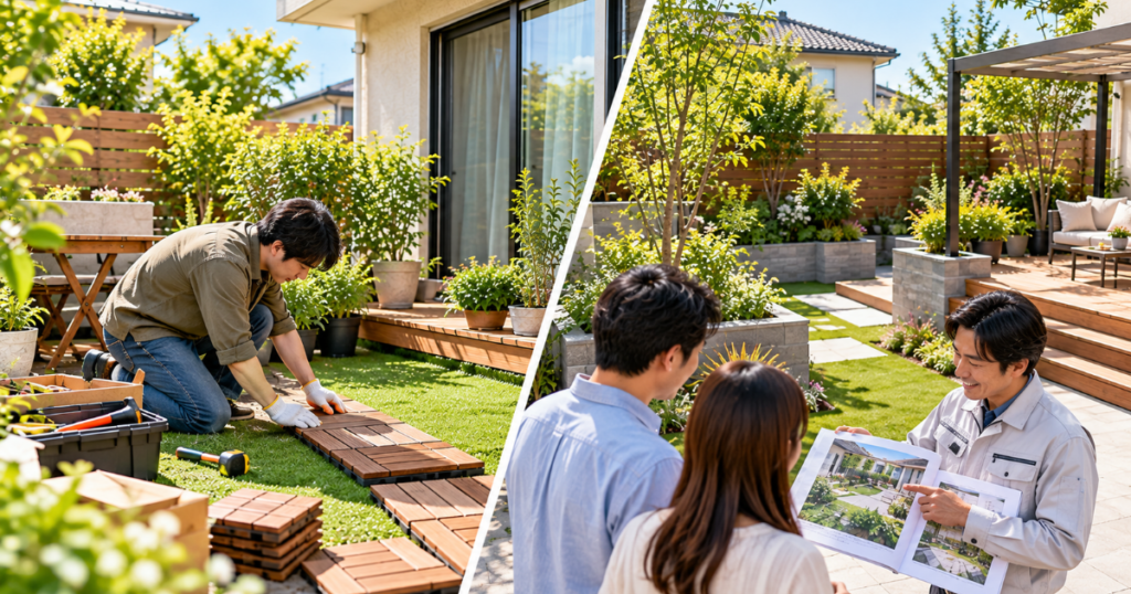 庭をおしゃれにするのはDIYと業者依頼のどちらがおすすめ？