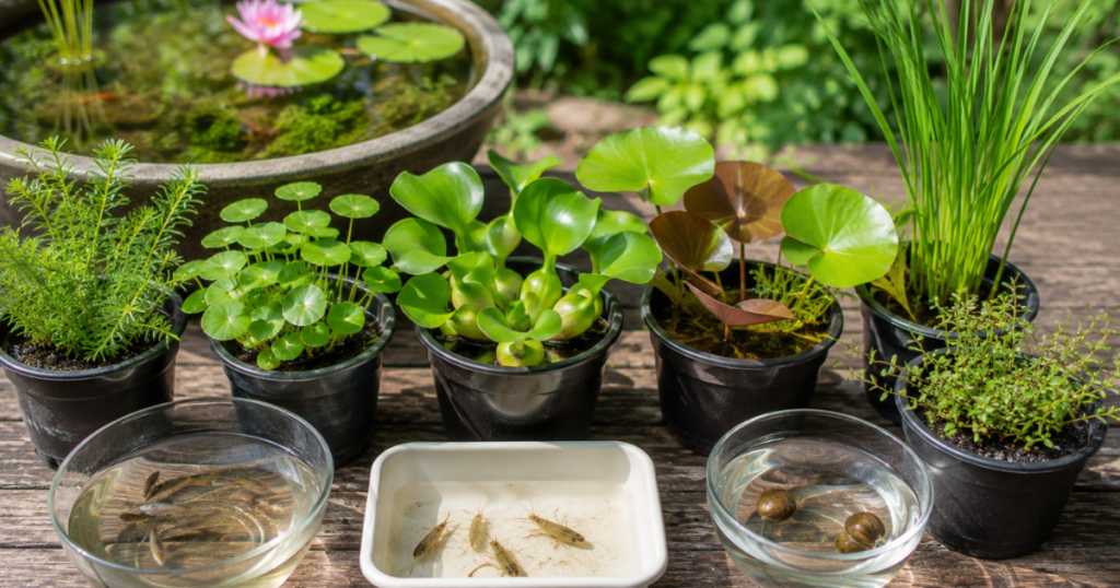 初心者におすすめの水生植物と生き物