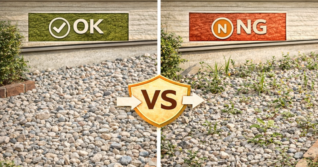 防草シートなしで砂利敷きは本当に大丈夫？