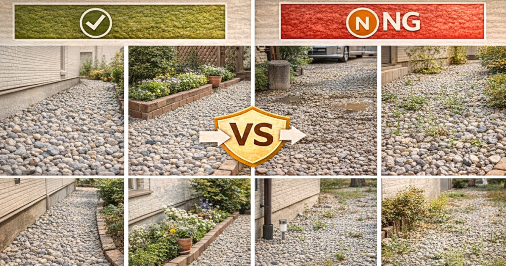 防草シートなしでも成立するケース・成立しにくいケース