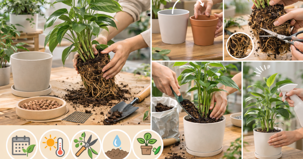 植え替えのタイミングとコツ