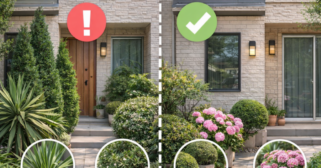 玄関・窓まわりのNG／OK配置例