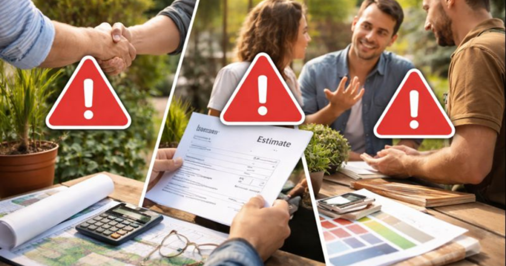 やってはいけない庭づくり業者の選び方