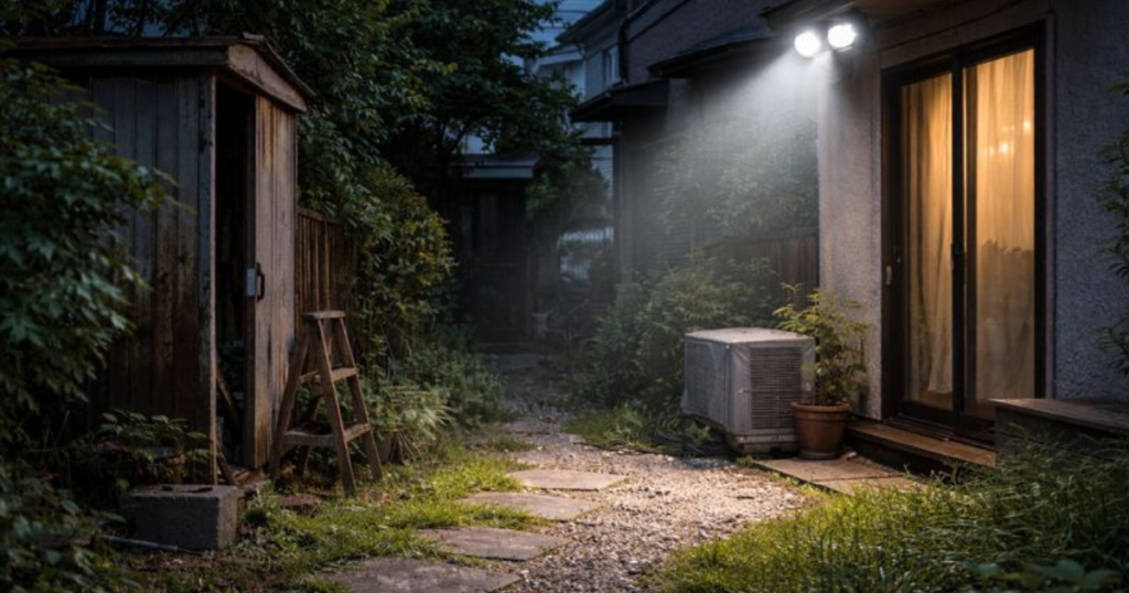 センサーライトで侵入を止めるコツ