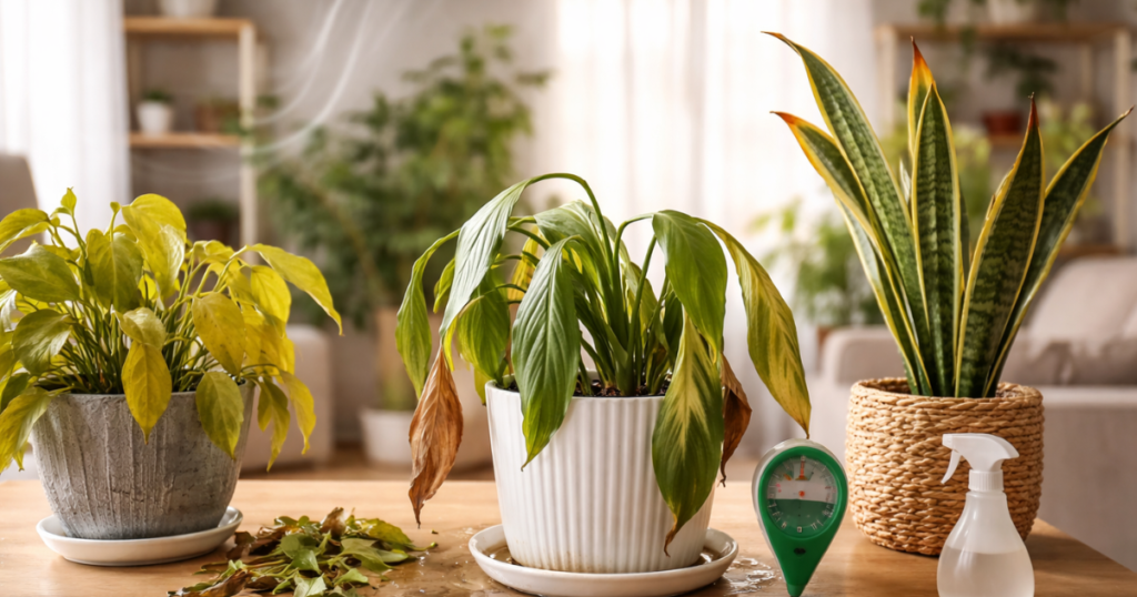 観葉植物が枯れる3つの原因