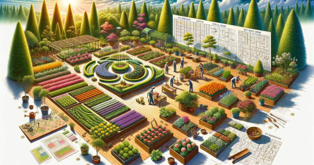 植物の選定と配置