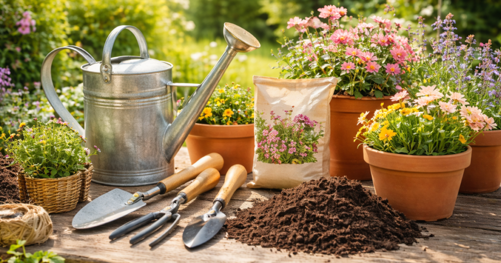 春ガーデニングに必要な道具・材料