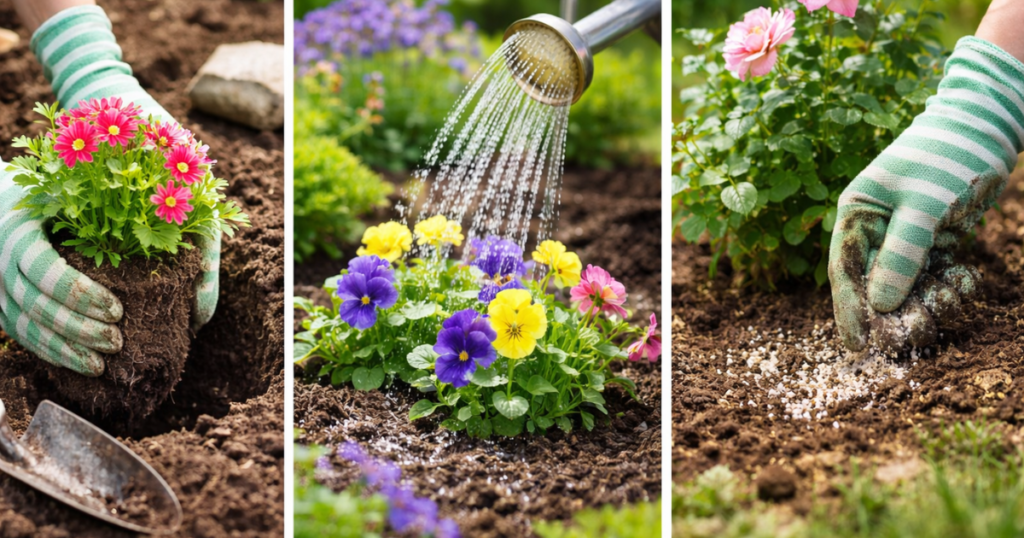 植え付けと水やりの正しいやり方