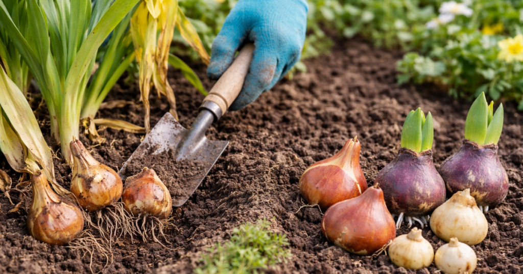 球根の掘り上げタイミング