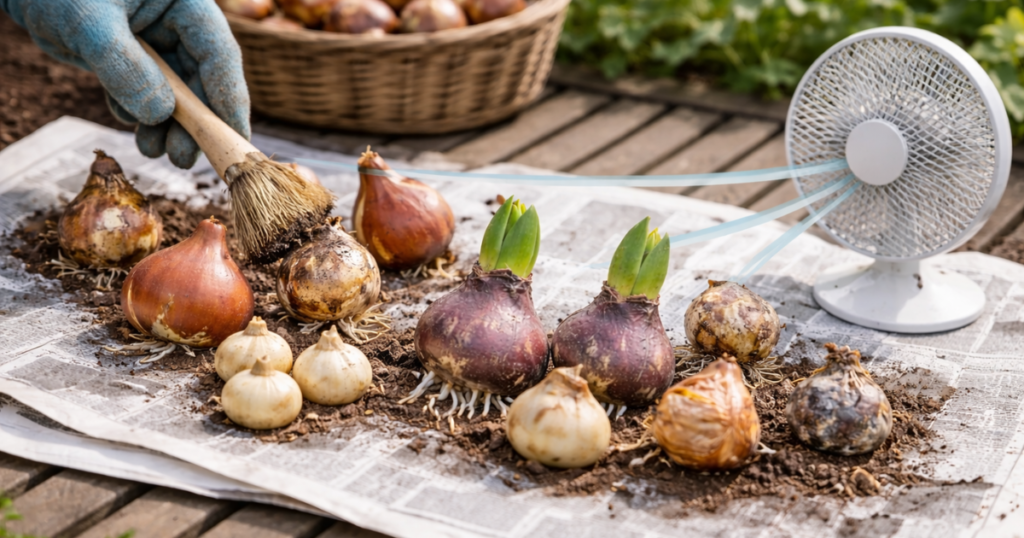 球根保存で最も重要なのは乾燥