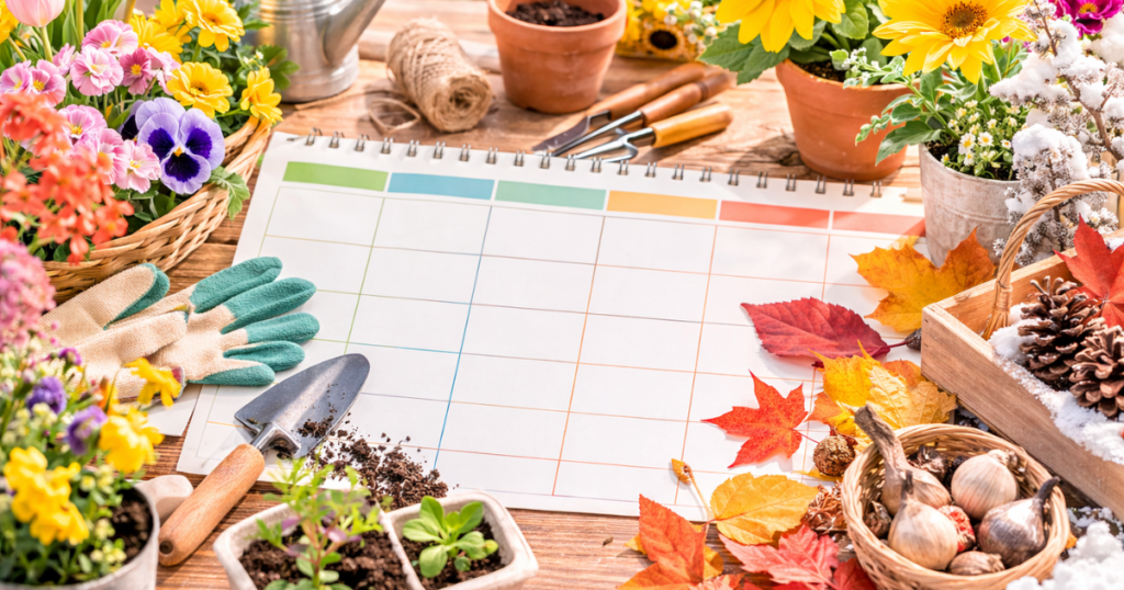 【年間早見表】季節別ガーデニング作業カレンダー