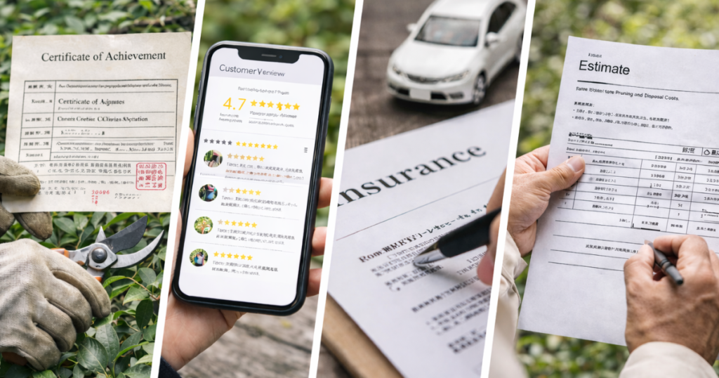 庭木剪定業者の選び方