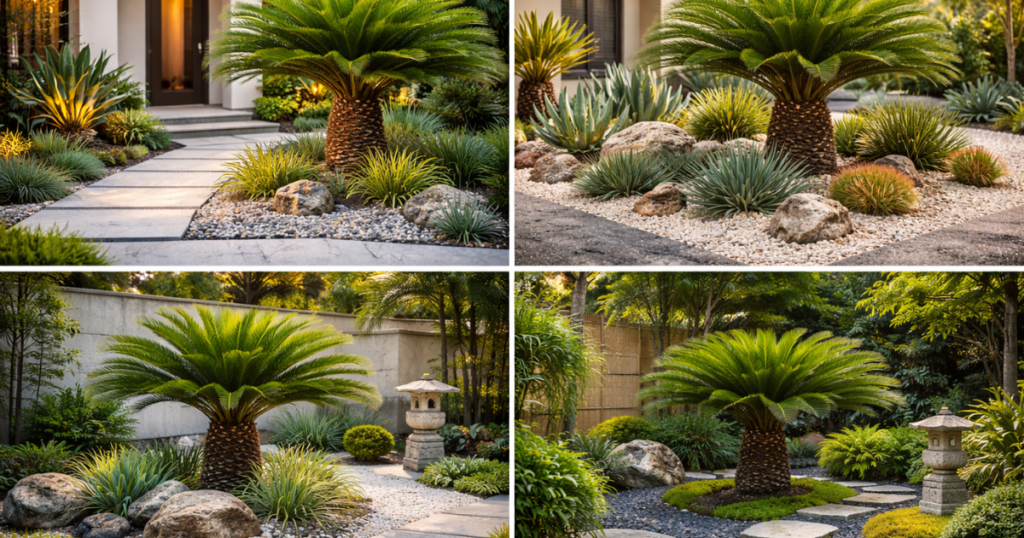 ソテツを庭でおしゃれに見せるデザイン