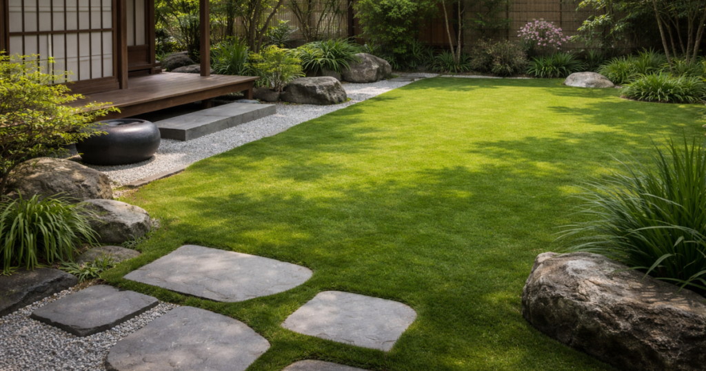 和モダンの庭に芝生は合う？