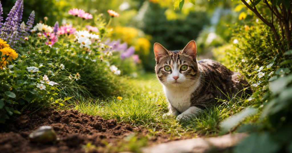 なぜ猫は庭に来るのか?