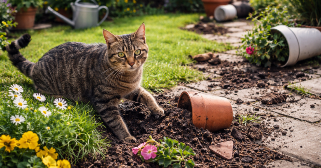猫による庭の被害と放置リスク
