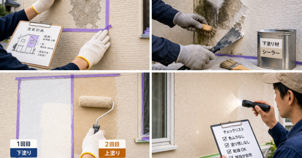 一部塗装の基本手順【初心者向け】