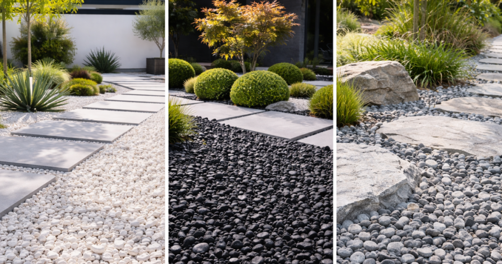 モダンな庭に合う砂利の種類と選び方