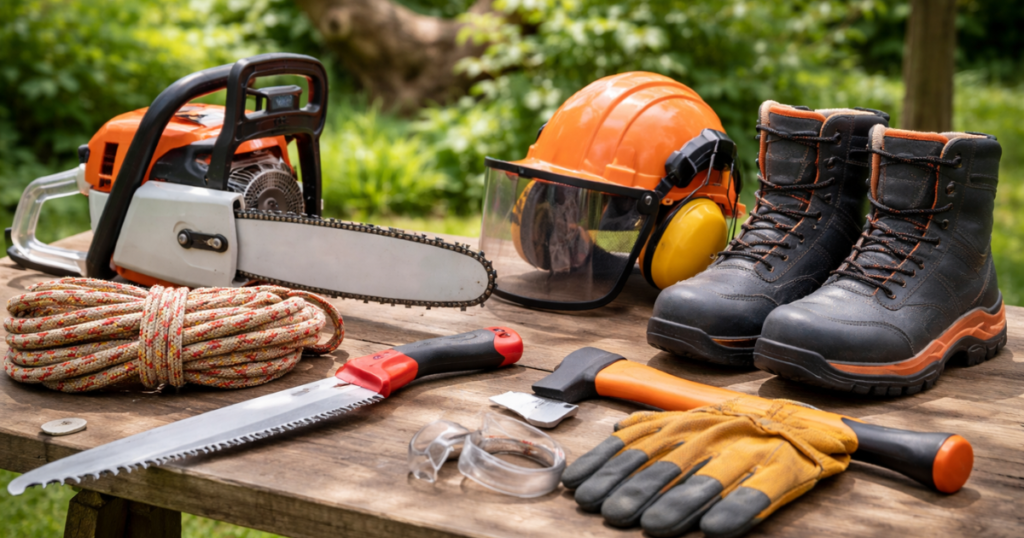 庭木伐採に必要な道具と安全装備