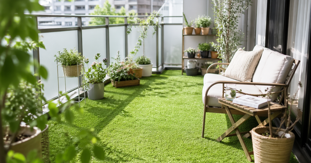 ベランダに人工芝を敷く7つのメリット【なぜ人気?】