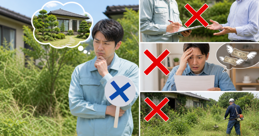 やってはいけないNG例【失敗回避】