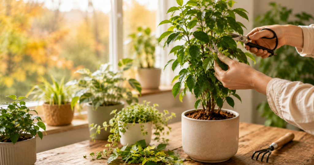 観葉植物の秋剪定はいつする?ベストタイミングを解説