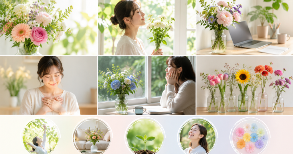 お花のある暮らしが心と体に与える5つの効果