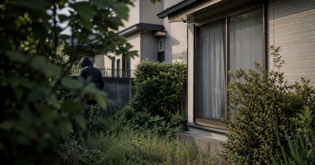 庭が不審者に狙われやすい理由