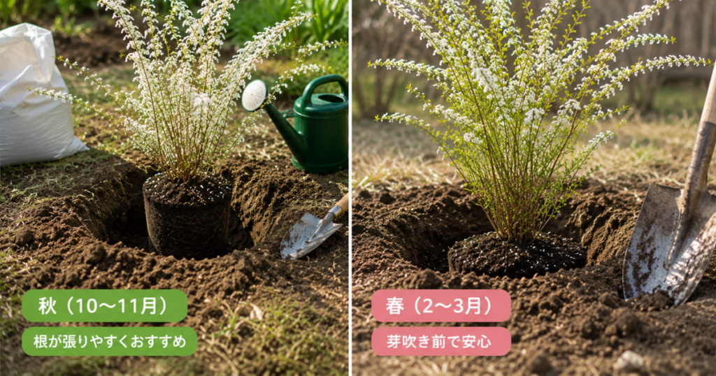 ユキヤナギの植え付け時期