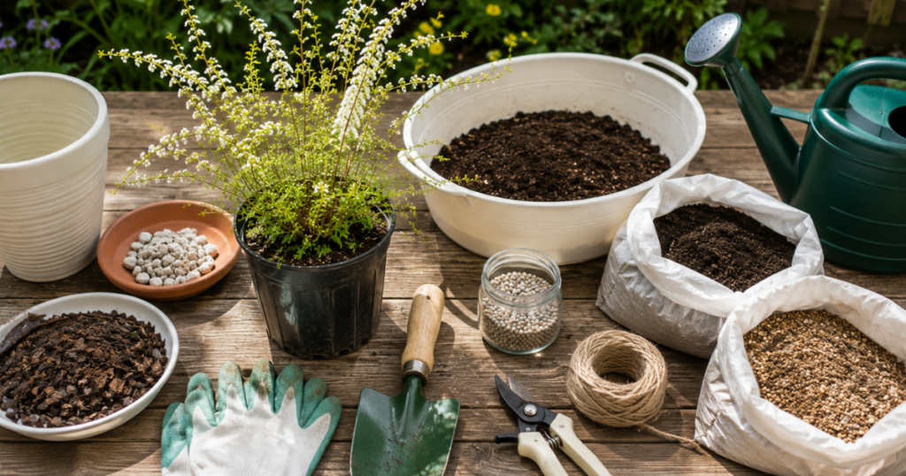 ユキヤナギの植え付けに必要なもの