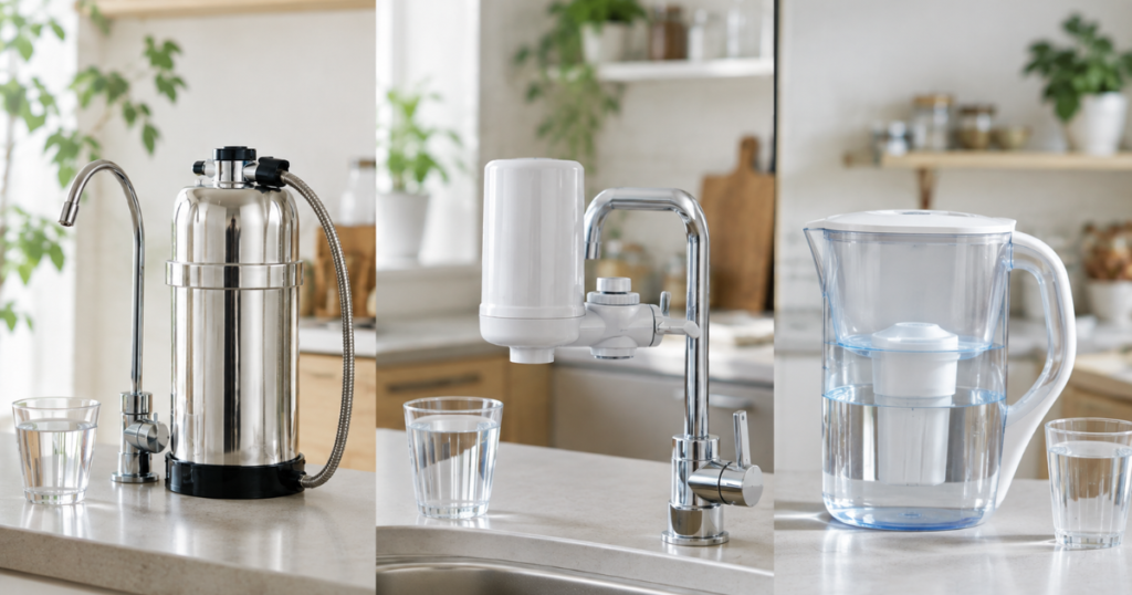 マルチピュアと一般的な浄水器を比較